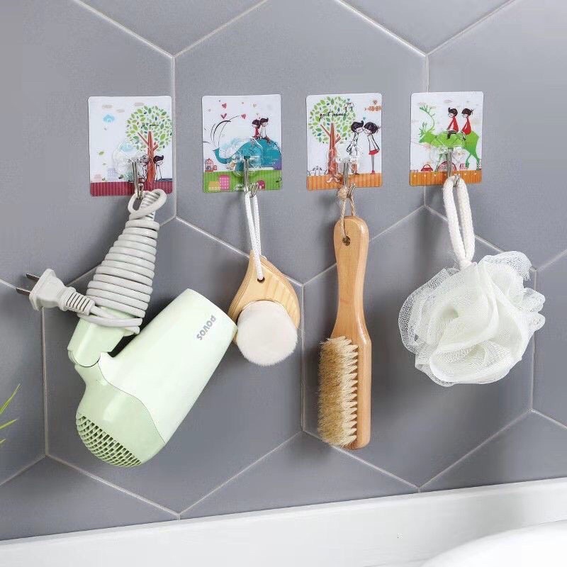 Móc TREO dán tường họa tiết 3D siêu chịu lực XM_STORE