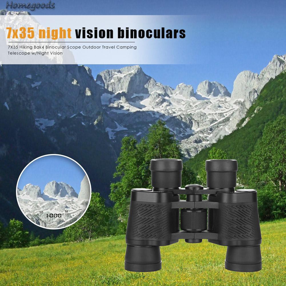 HOME-Portable 7X35 Bak4 Binocular Scope Outdoor Travel Camping Hunting Telescope-GOODS