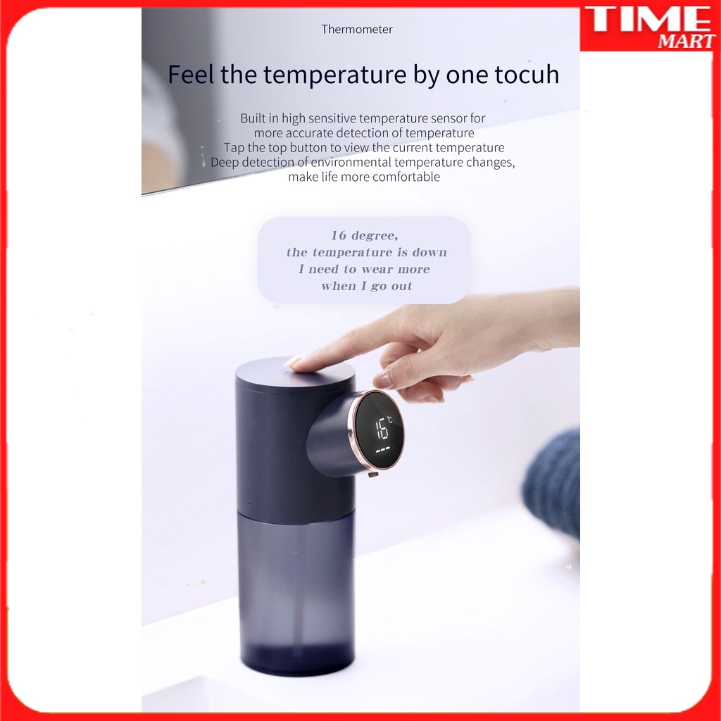 [CHÍNH HÃNG] Máy phân phối xà phòng lỏng tự động D101 Cảm biến tích hợp, màn hình led. Bọt cảm ứng [TIME_MART ]