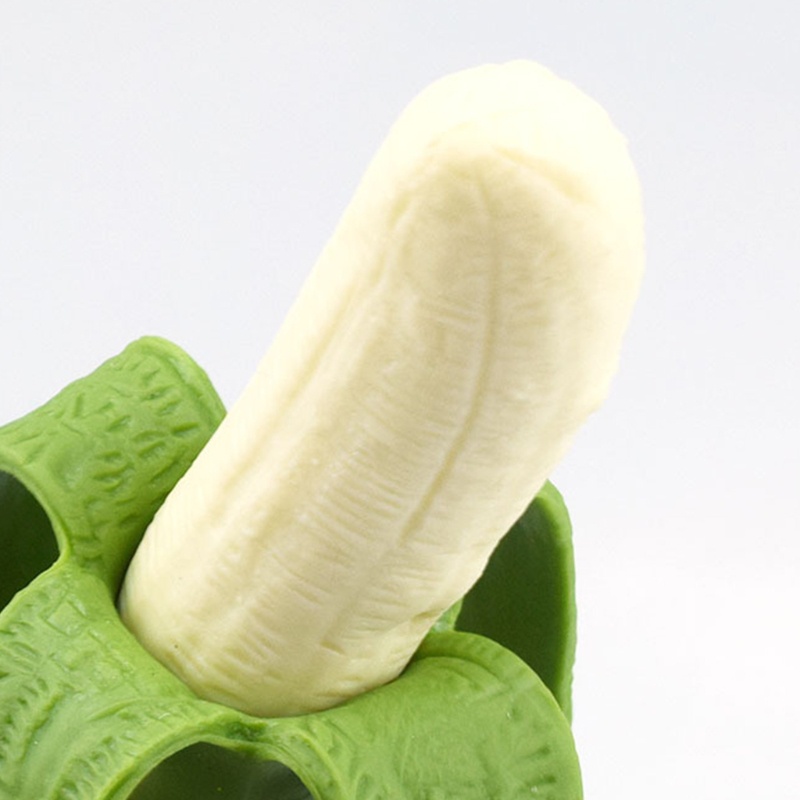 Onsale Quả Chuối Đồ Chơi Bằng Da Mềm Màu Xanh Lá Cây Dành Cho Trẻ Em