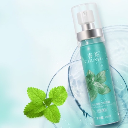 Xịt thơm miệng HEYXI vị đào/ bạc hà kháng khuẩn thơm mát dung tích 15ML
