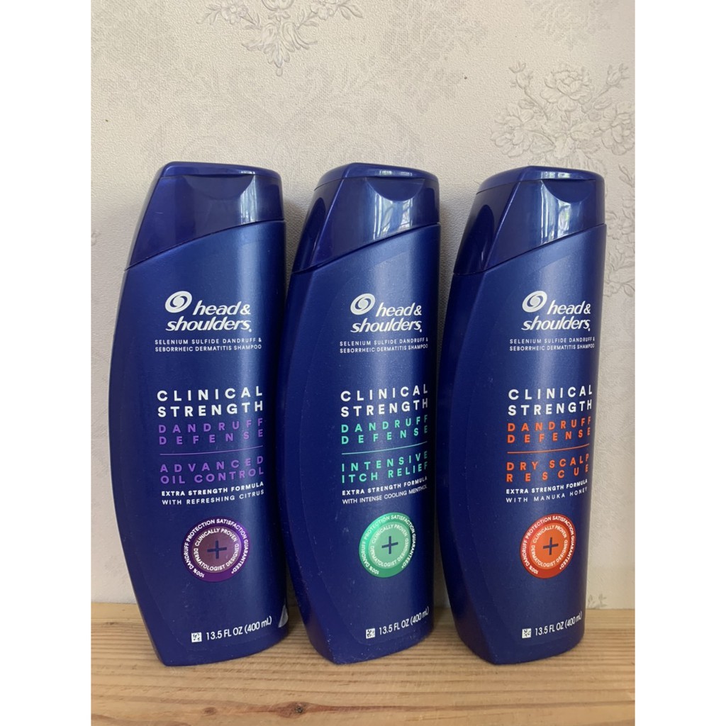 Dầu gội Head &amp; Shoulders Clinical Strength 400ml [Mẫu mới] giảm ngứa do gàu