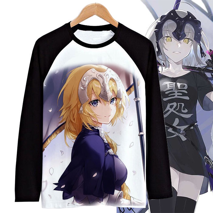 Áo Thun nike Chính Hãng Màu Đen Joan Of Arc Saint Queen Saber Anime Cho Nam Và Nữ