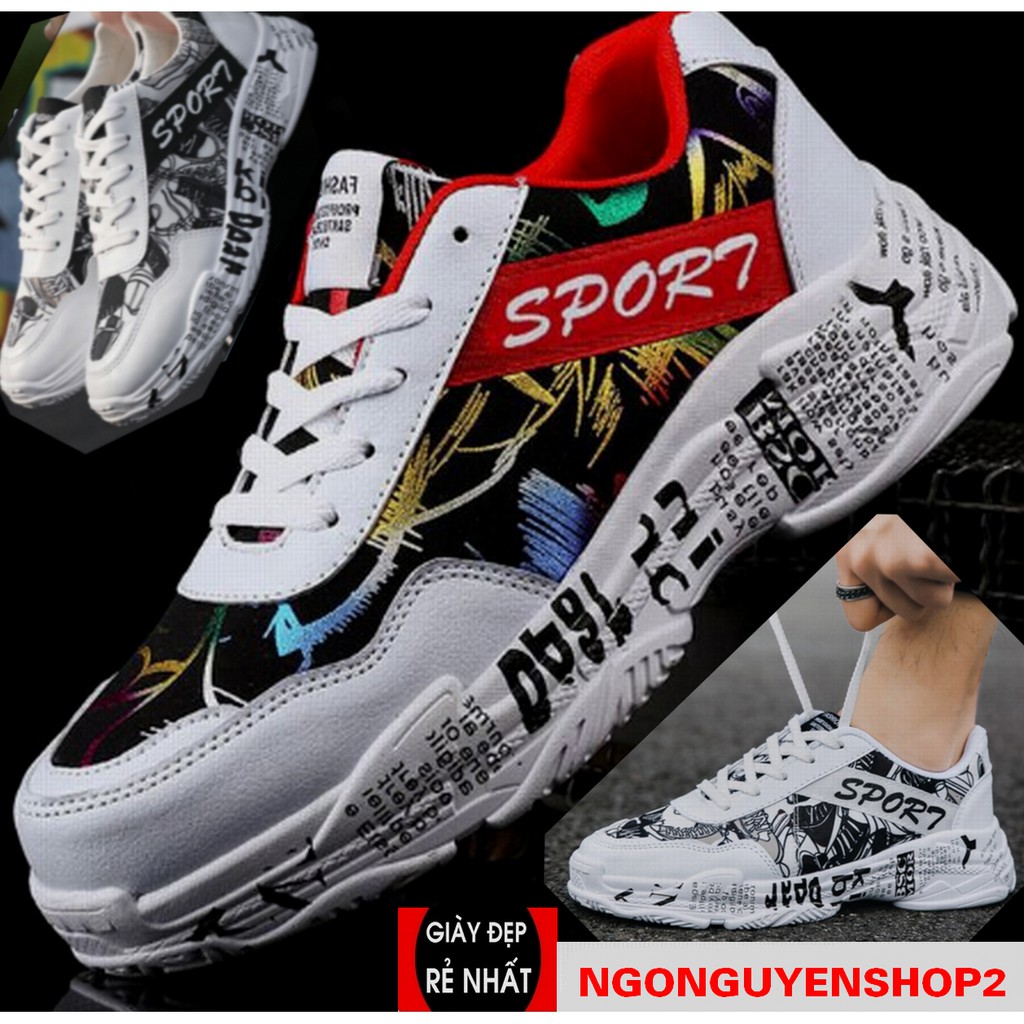 (Có 2 Màu) Giày nam thể thao - đế bánh mỳ Offwhite thoáng khí | BigBuy360 - bigbuy360.vn