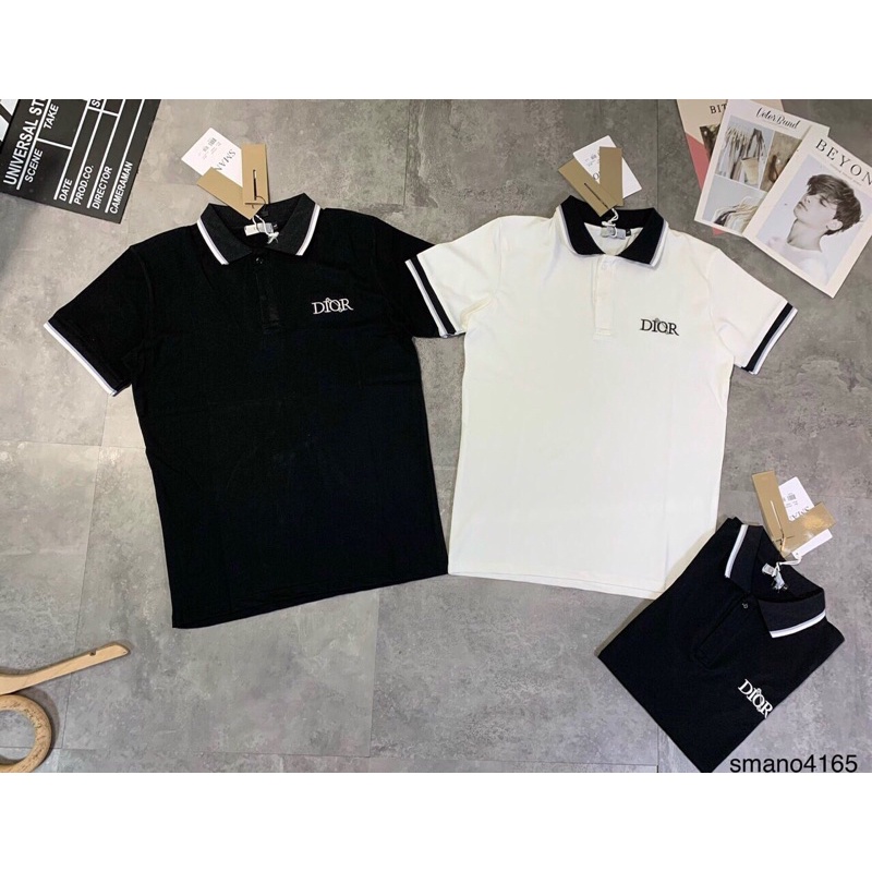 Áo PoLo nam thêu chữ  DIOR, 3 màu hot, ảnh thật kèm vdeo | BigBuy360 - bigbuy360.vn