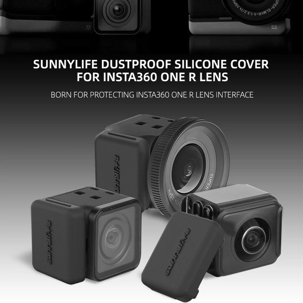 Set 2 Ốp Silicon Mềm Chống Bụi Cho Camera Insta 360 One RS/R 4K