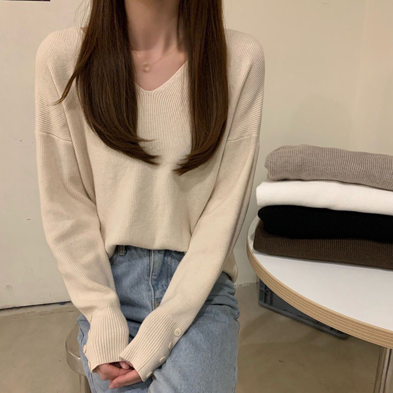 Áo sweater dạng rộng duyên dáng dành cho phái đẹp