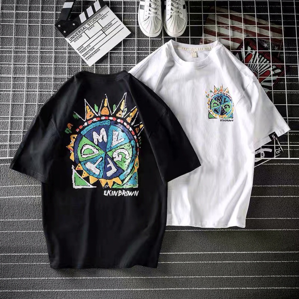 Áo phông nữ form rộng, áo thun nam cổ tròn tay lỡ Unisex đủ mẫu trắng đen | BigBuy360 - bigbuy360.vn