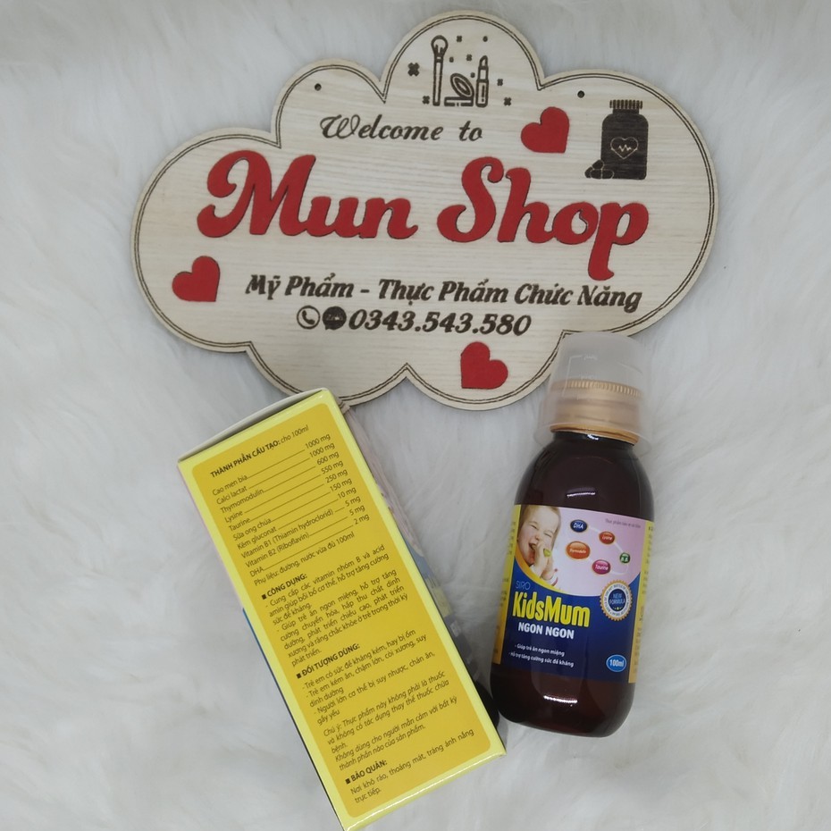 Kidsmum Ngon Ngon- Siro dành cho trẻ biếng ăn