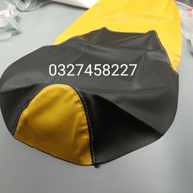 Trùm da bọc yên, ngồi xe EXCITER 150 màu vàng đen