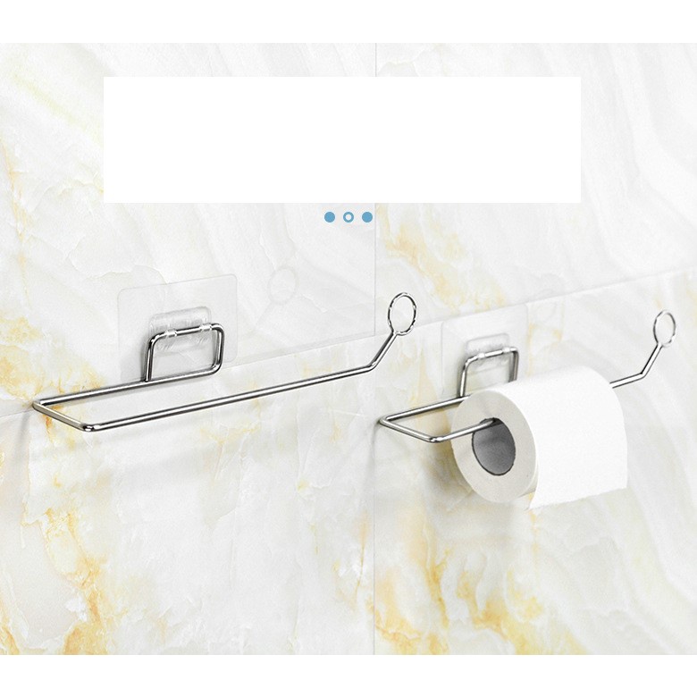 Móc treo giấy INOX dán tường Elliver đồ gia dụng phòng tắm _G57