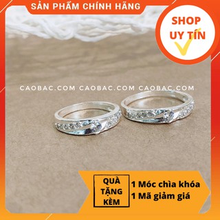 Nhẫn đôi bạc💝FREESHIP💝Giảm 5k nhập mã [NHAN DOI]💝Nhẫn đôi bạc Love Return Couple Rings