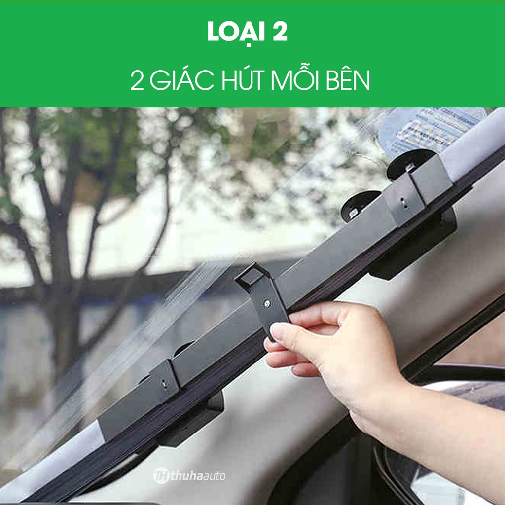 Rèm kéo che nắng kính lái giảm nhiệt xe hơi che mặt kính lái xe hơi xe ô tô đầu cố định tự động cuốn siêu bền