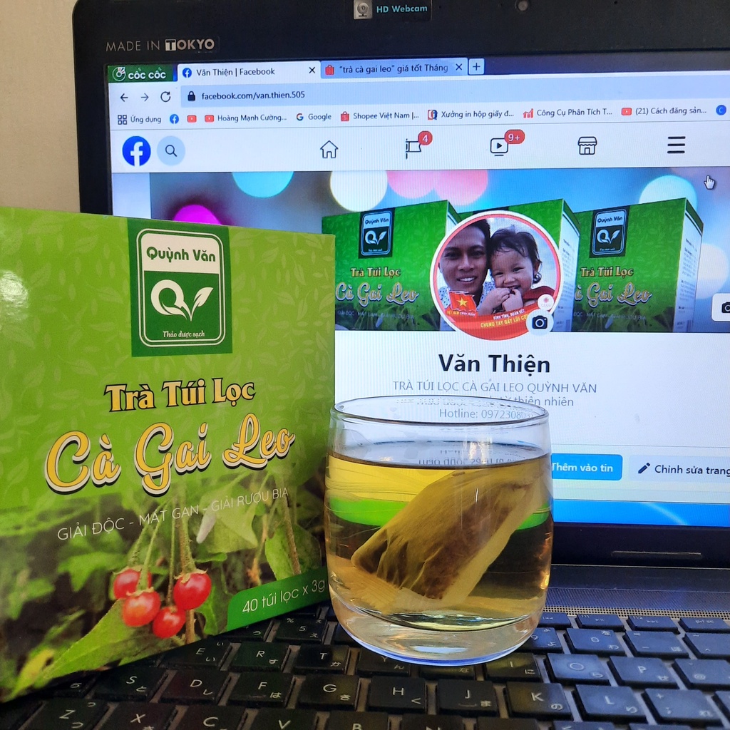 Trà cà gai leo, trà túi lọc cà gai leo Quỳnh Văn giúp giải độc - mát gan cho cả gia đình | BigBuy360 - bigbuy360.vn