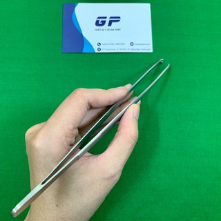 KẸP PHẪU TÍCH NHÍP NỈA INOX 18CM CÓ MẤU