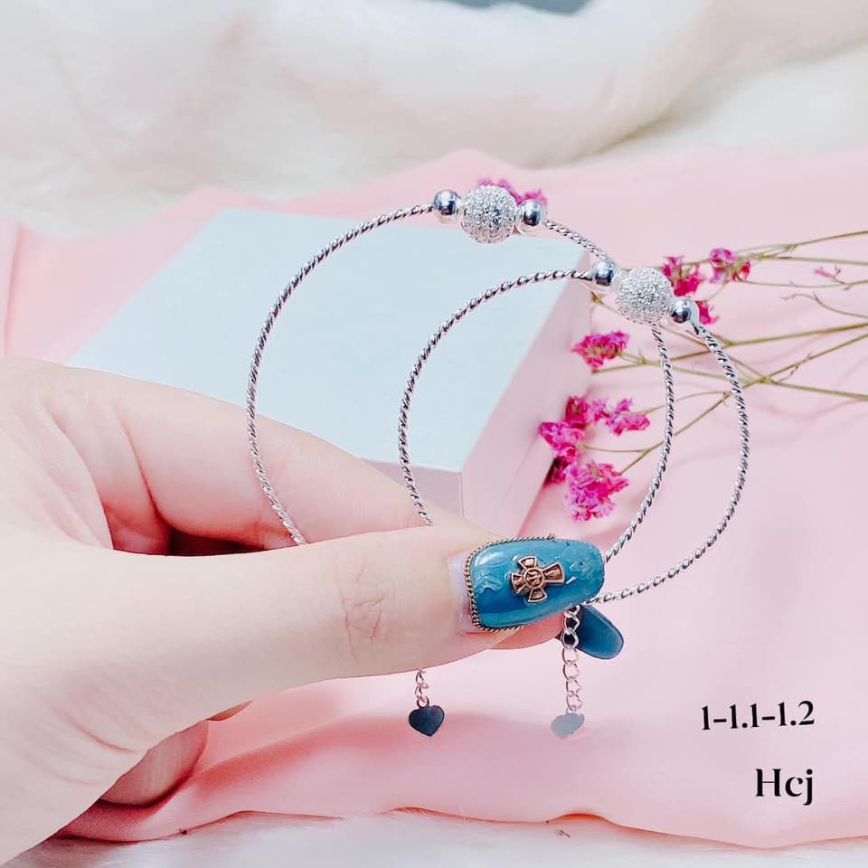 LẮC TAY NỮ BẠC TA - LẮC TAY CẦU GẮN ĐÁ