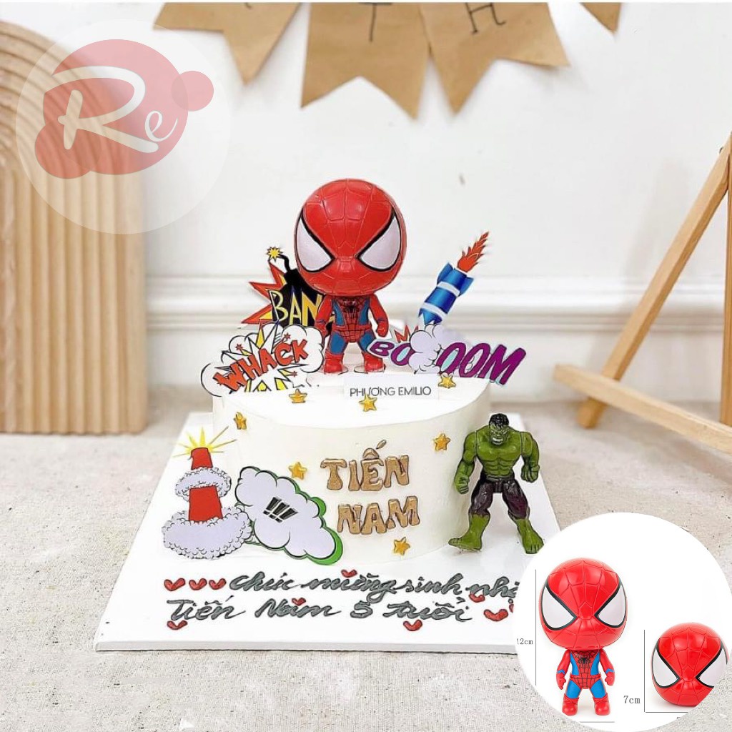 [SIÊU RẺ❤️] – Siêu nhân Nhện (To) - Trang trí bánh sinh nhật bánh kem