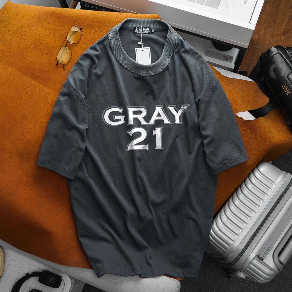 Big size- Áo thun trơn unisex thời trang đường may trái độc lạ in số đơn giản