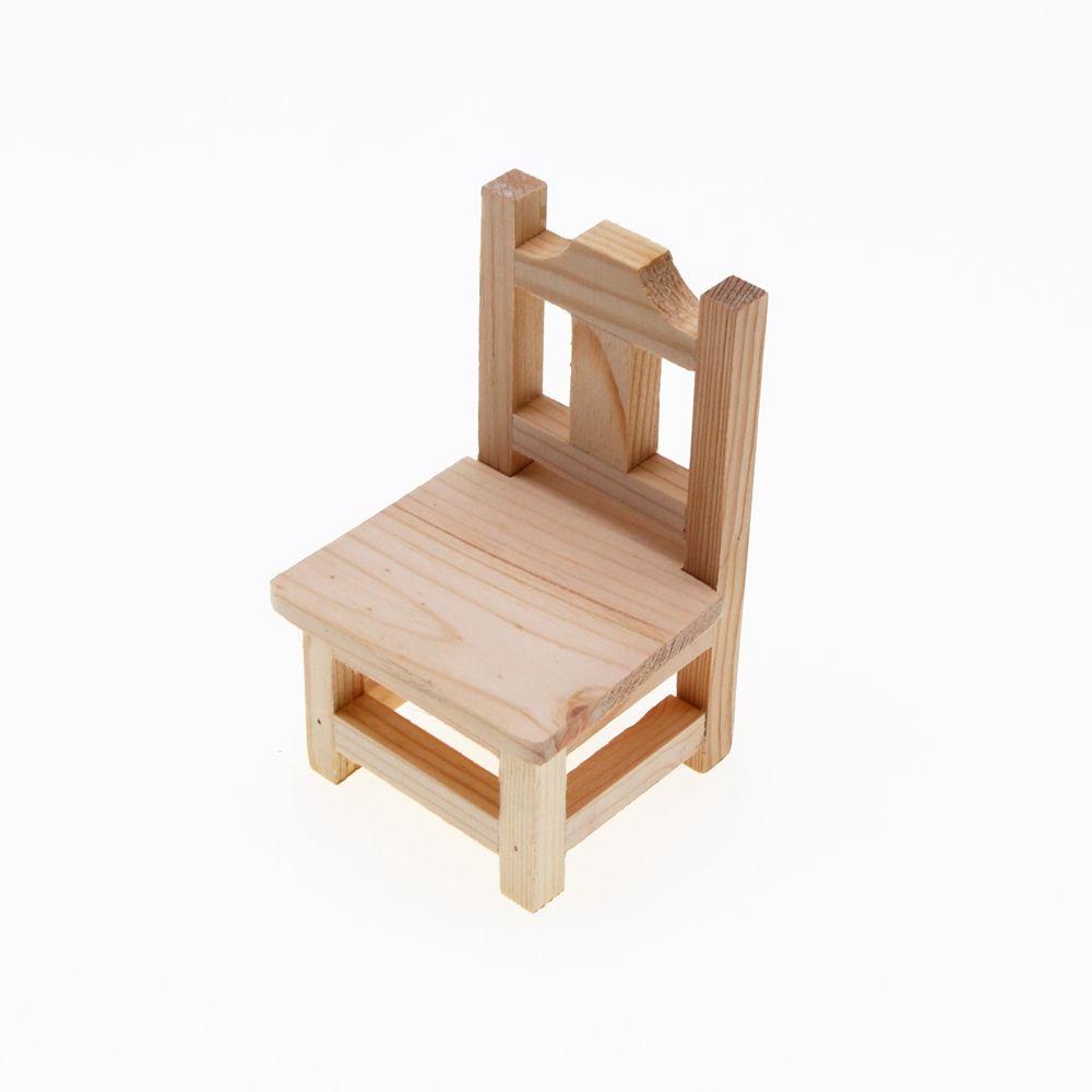 Bộ 2 Mô Hình Ghế Mini Tỉ Lệ 1: 12 Dùng Trang Trí Nhà Búp Bê