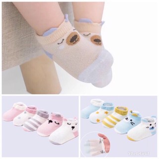 Set 5 đôi tất lưới cổ ngắn cho bé