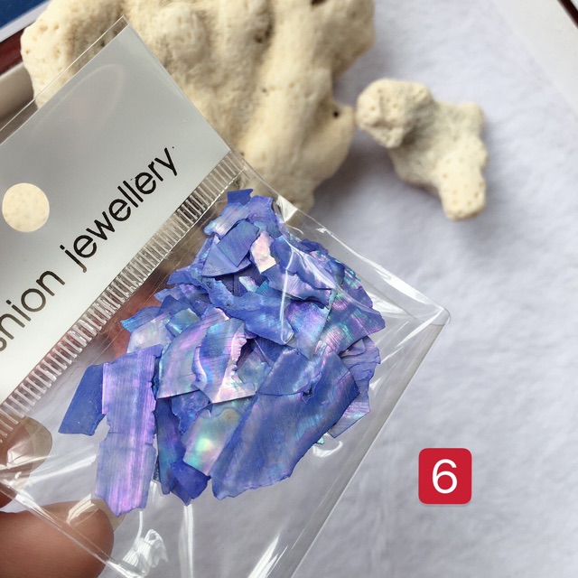 Xà cừ vân gỗ siêu mỏng trang trí nail 14 màu