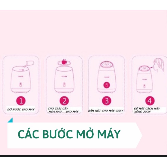 Máy xông hơi mặt hoa quả Mooer, máy phun sương nano tạo ẩm