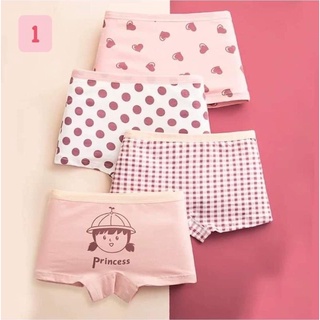 Sét 4 quần chíp đùi cho bé có size từ 8-45kg