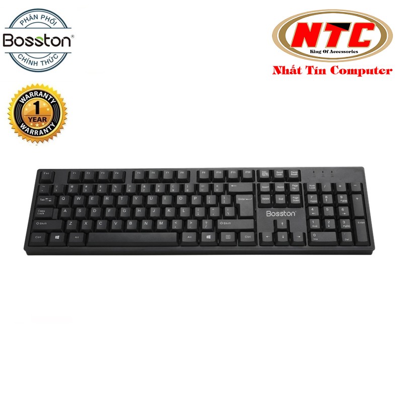 Bàn phím máy tính văn phòng Bosston K830 bấm cực êm (Đen) - Hãng phân phối chính thức | BigBuy360 - bigbuy360.vn