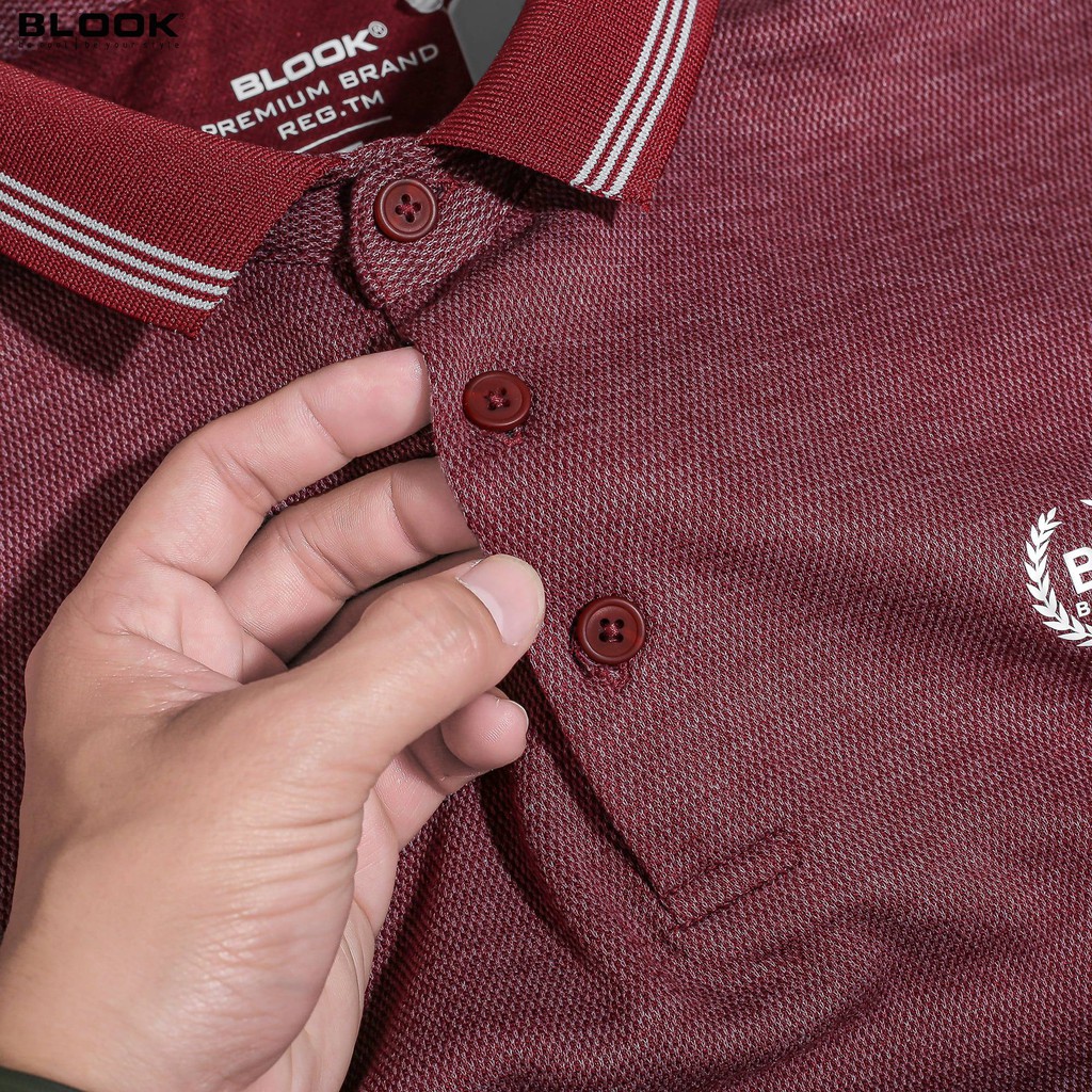 [Mã FAMALLT5 giảm 15% đơn 150K] Áo Polo nam Premium BLOOK chất vải thun dệt sợi dày dặ màu ĐỎ mã 23570 (HÌNH THẬT) | BigBuy360 - bigbuy360.vn