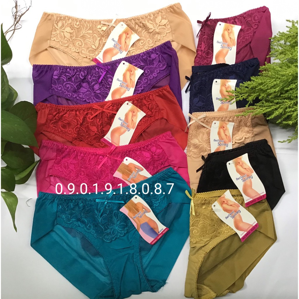COMBO 10 QUẦN LÓT SPRING CAO CẤP QUYẾN RŨ MÃ 5402 [38kg-70kg]