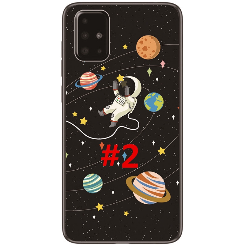 Ốp điện thoại TPU mềm hoạ tiết hành tinh hoạt hình dành cho Samsung Galaxy A71/A51/A41/A31/A2 | BigBuy360 - bigbuy360.vn