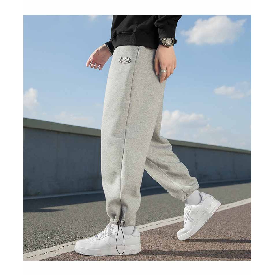 [ FREESHIP ] QUẦN nỉ dây rút DREM nam nữ unisex siêu hot màu đen kiểu jogger mặc 2 kiểu