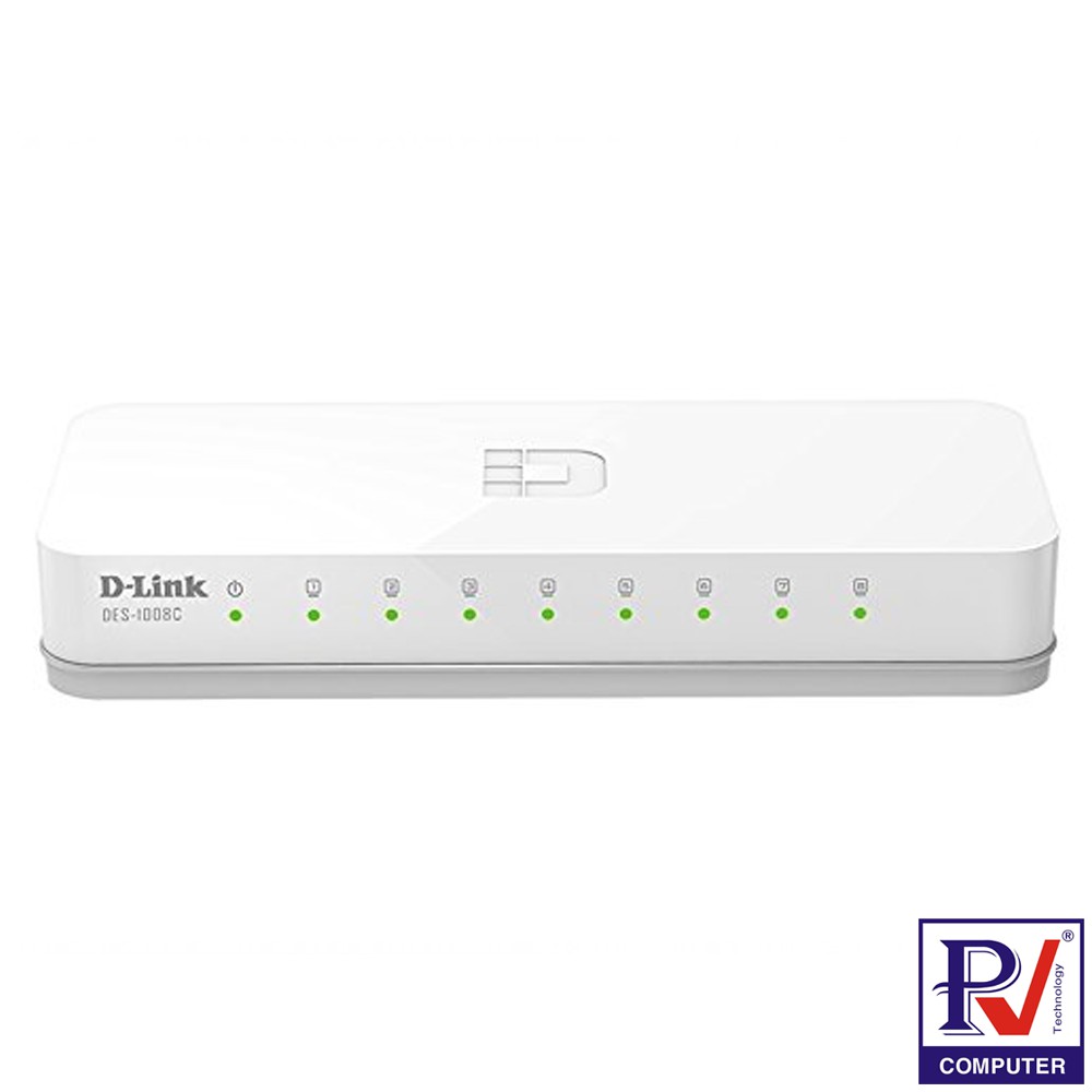 [FREESHIP 99K]_Switch D-Link DES 1008C 8-Port 10/100 Mbps