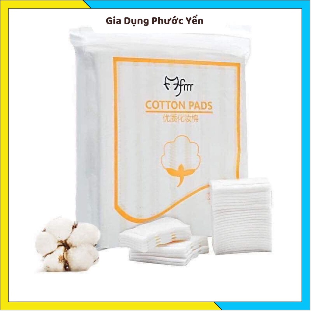Bông tẩy trang Cotton Pads 222 miếng 3 lớp 100% cotton, mềm mịn