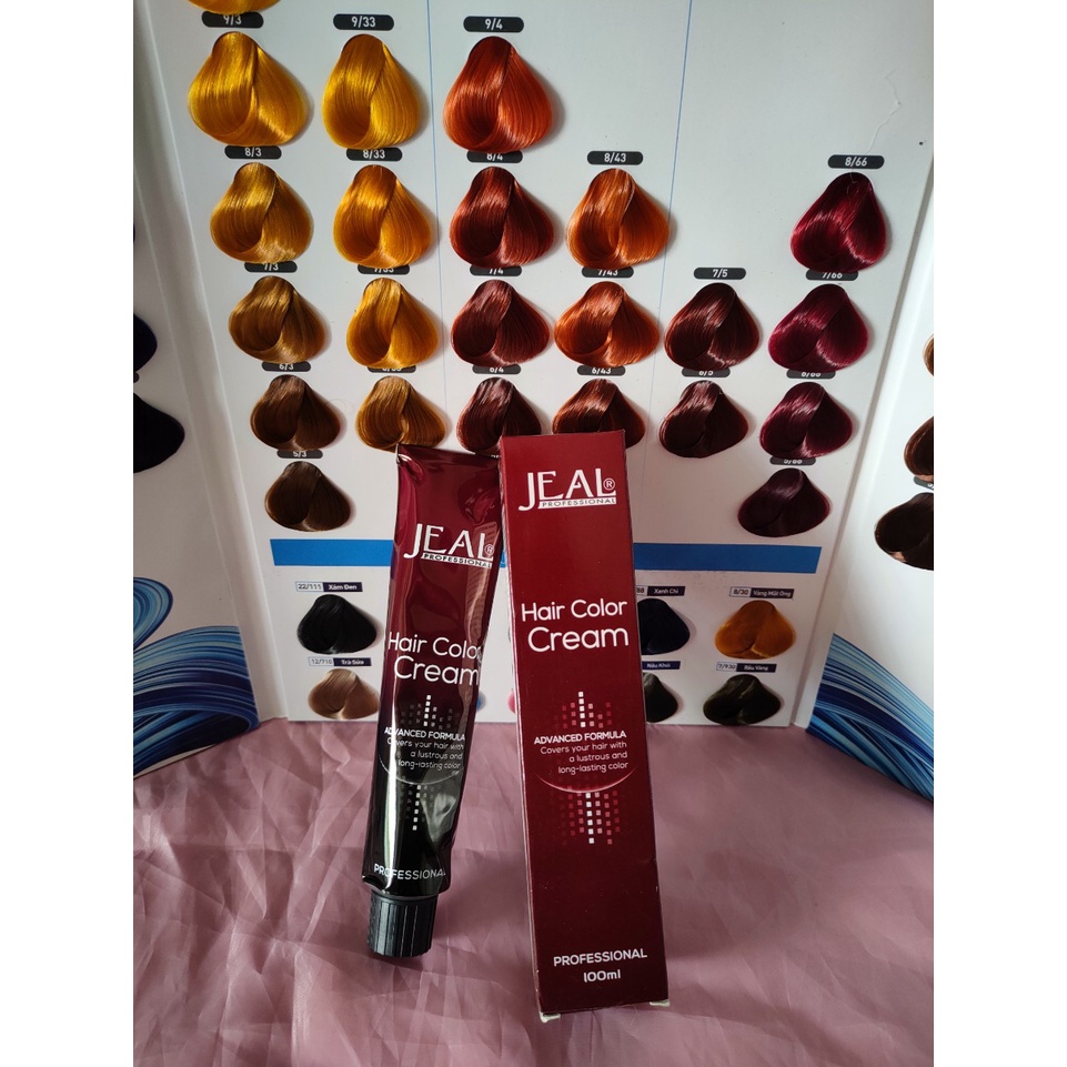 Màu nhuôm tóc Jeal, oxy trợ nhuộm mua riêng