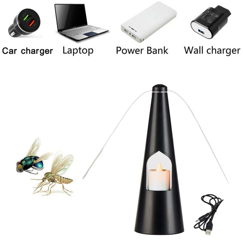 Quạt Đuổi Ruồi Muỗi Có Móc Treo Bàn Làm Việc