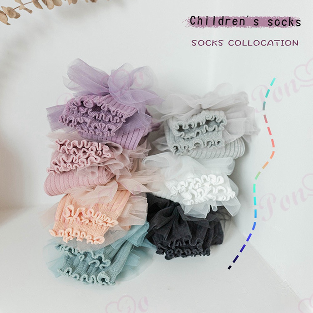 1-8Yrs Girls Lace Flower Legging Baby Pants Kids Princess Big Bow Pant