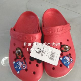 Dép sục kèm 6 stickers/ jibbits(form hơi nhỏ)