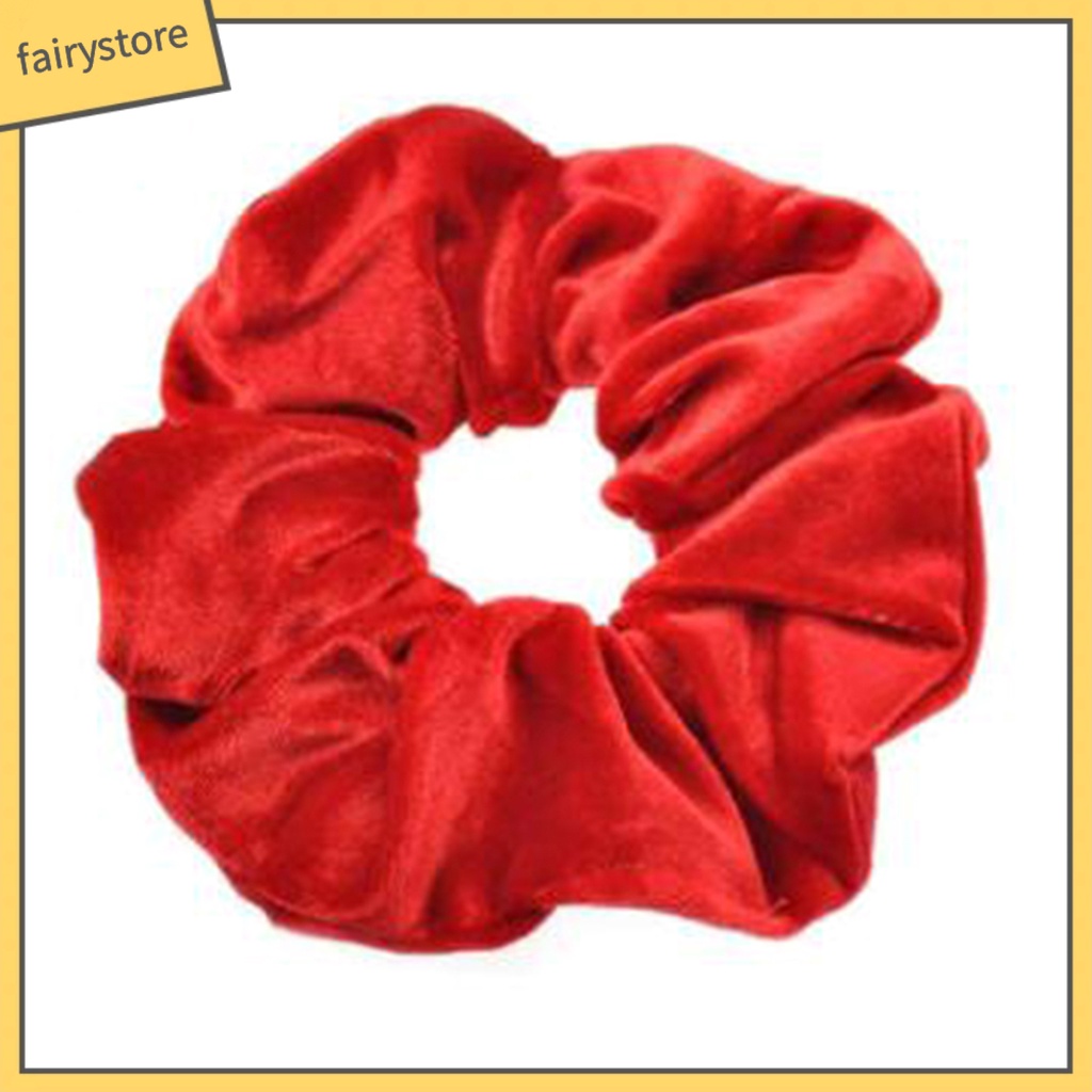 Dây Buộc Tóc Màu Trơn Thiết Kế Đơn Giản Cho Nữ