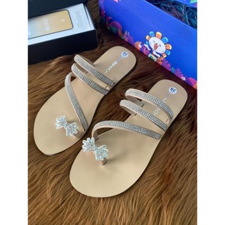 Dép nữ quai ngang đính đá siêu đẹp hàng chính hãng