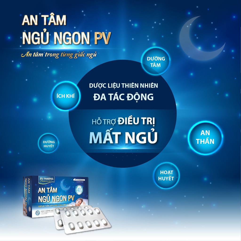 [SHOP CHÍNH HÃNG] AN TÂM NGỦ NGON PV - Giúp An Thần - Giảm Căng Thẳng - Mất Ngủ