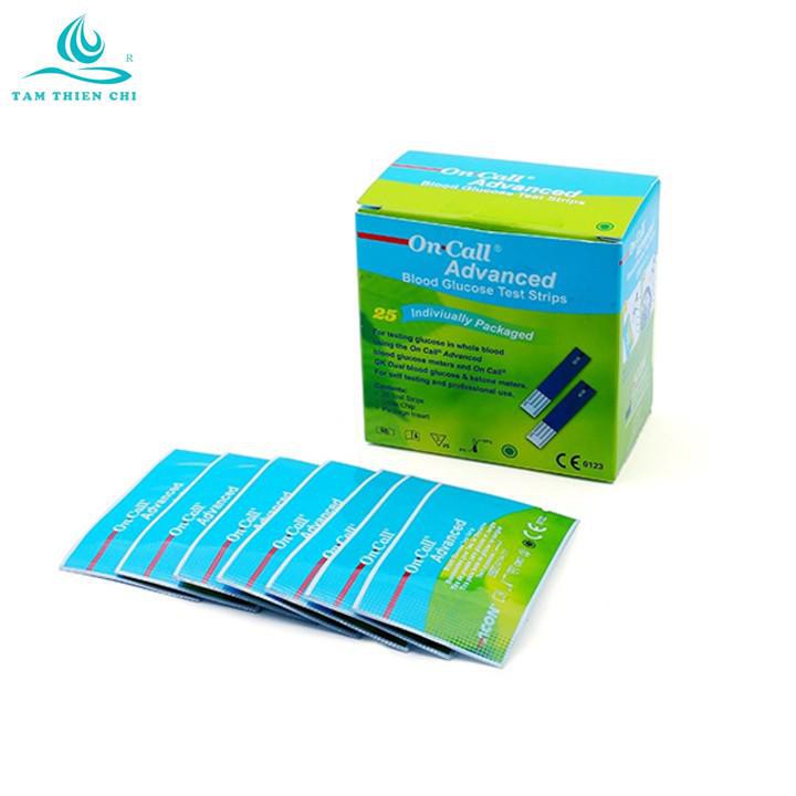 [CHÍNH HÀNG]Que thử đường huyết Acon On call Advanced 25 que