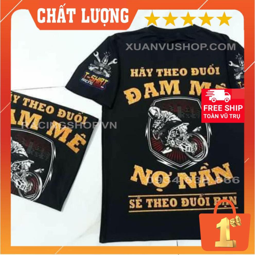 Áo Thun Đam Mê Tốc Độ T-Shirt Racing Team - Bảo Hành Bung Tróc Vĩnh Viễn ་
