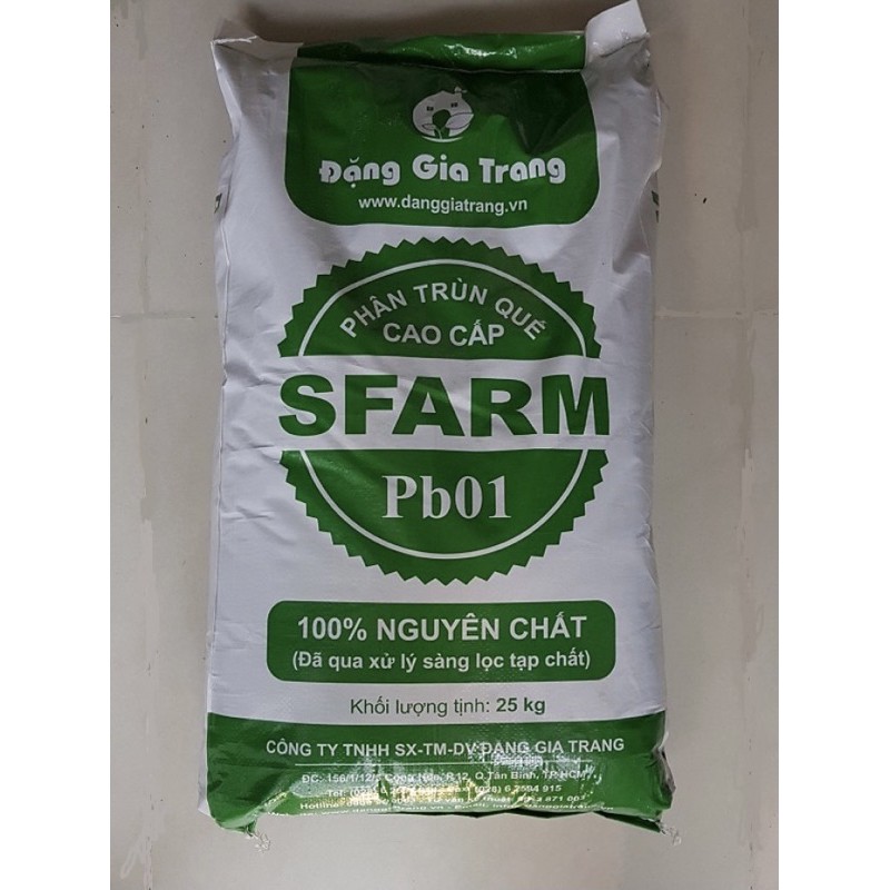 TRÙN QUẾ SFARM BAO 25KG
