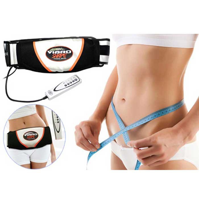 Đai rung nóng VIBRO SHAPE - Đai massage Đ𝑨́𝑵𝑯 𝑻𝑨𝑵 𝑴𝑶̛̉ 𝑻𝑯𝑼̛̀𝑨  bụng, đùi, mông,Tặng kèm thước đo theo dỏi hiệu quả