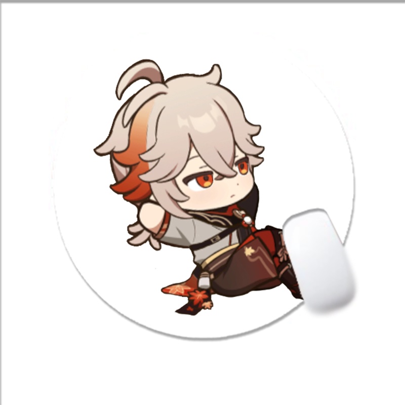 Miếng di chuột in hình nhân vật KAZUHA Genshin Impact game chibi anime miếng kê chuột miếng lót chuột