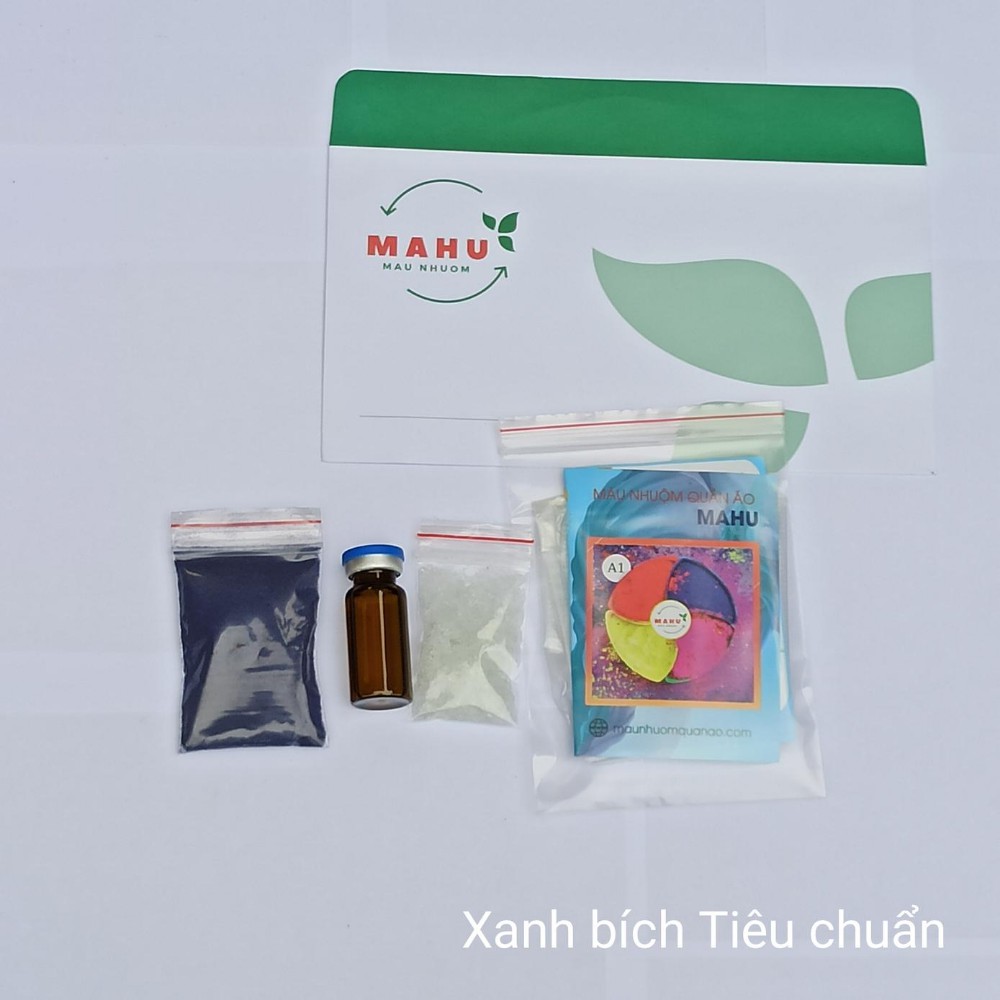 Thuốc nhuộm quần áo, màu Xanh bích MAHU_XANHBICHA1