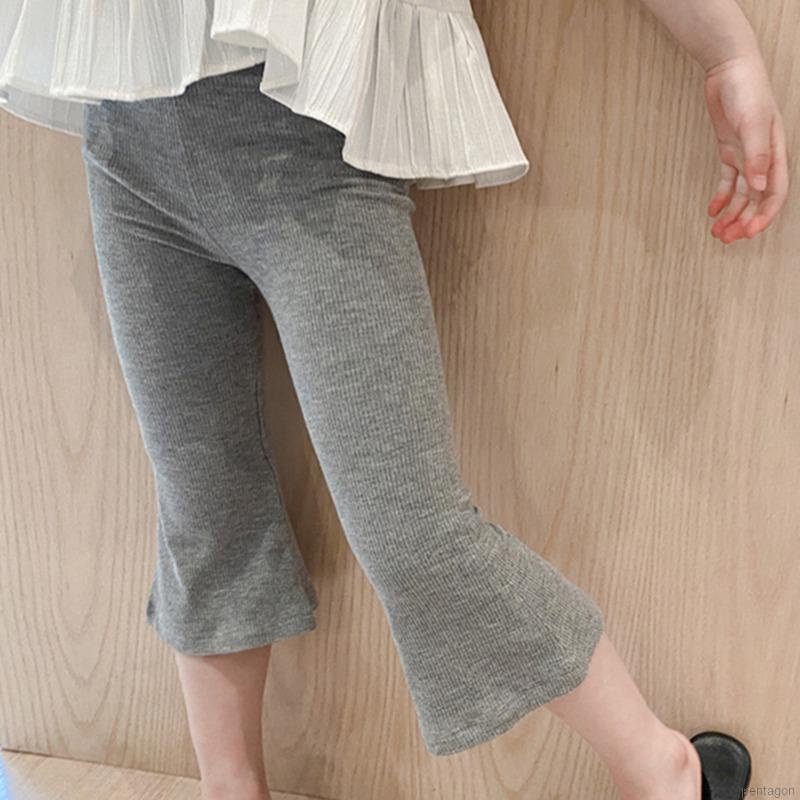 Quần Legging Mỏng Ống Loe Thời Trang Mùa Hè Hàn Quốc Cho Bé Gái 1-6 Tuổi