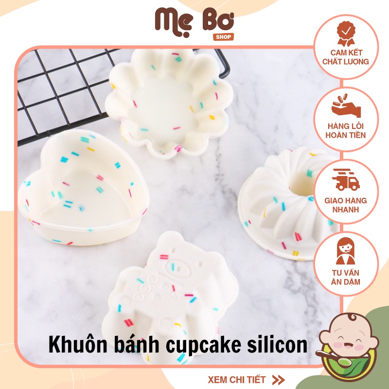 KHUÔN CUPCAKE SILICON CHỊU NHIỆT