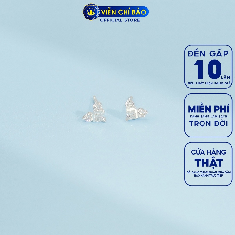 Bông tai chuột chất liệu bạc 925 thời trang phụ kiện trang sức nữ thương hiệu Viễn Chí Bảo E068